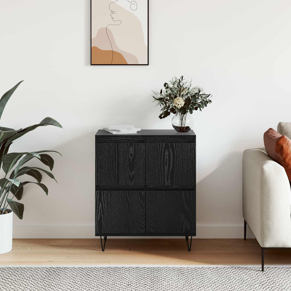 Sideboard Sort eg 60 x 35 x 70 cm