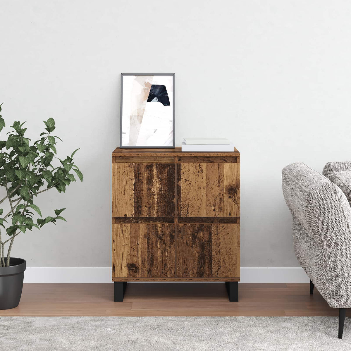 Sideboard Gammelt træ 60 x 35 x 70 cm