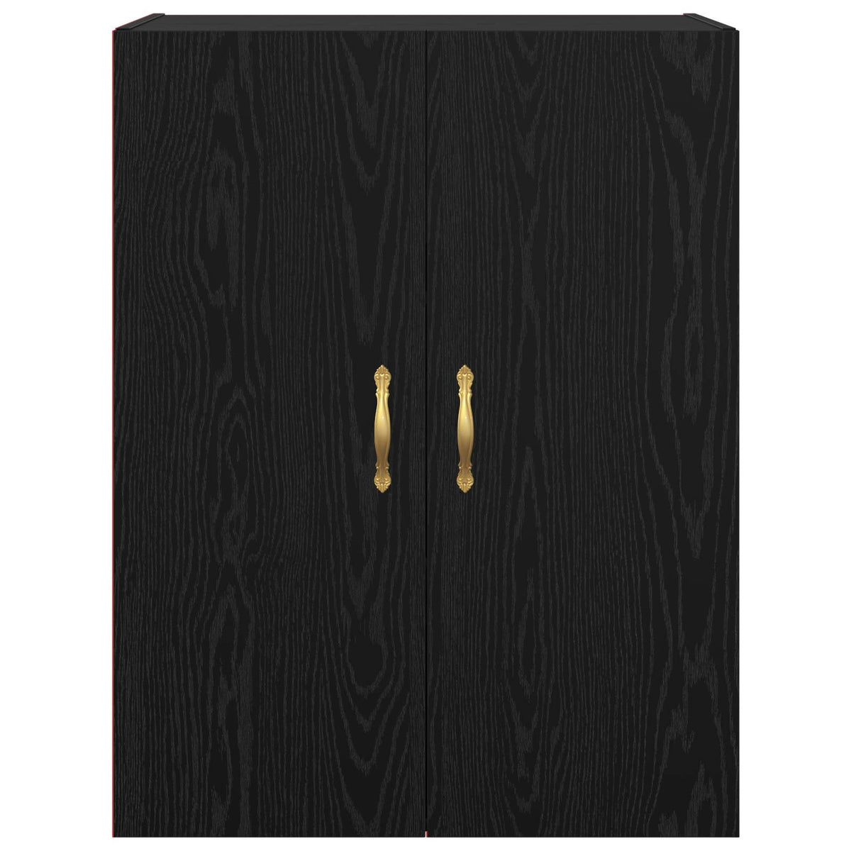 Vægskab Sort eg 69,5 x 34 x 90 cm Konstrueret træ