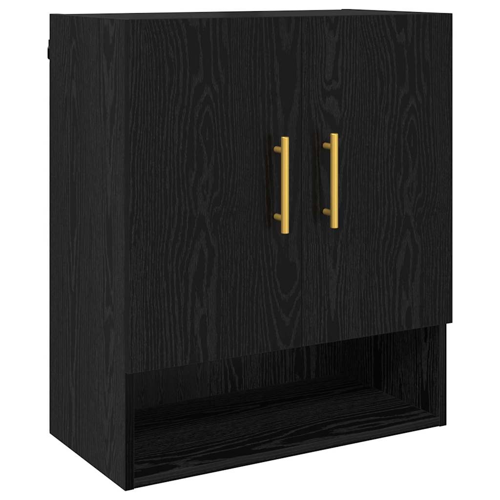 Vægskab 60 x 31 x 70 cm Konstrueret træ Sort eg