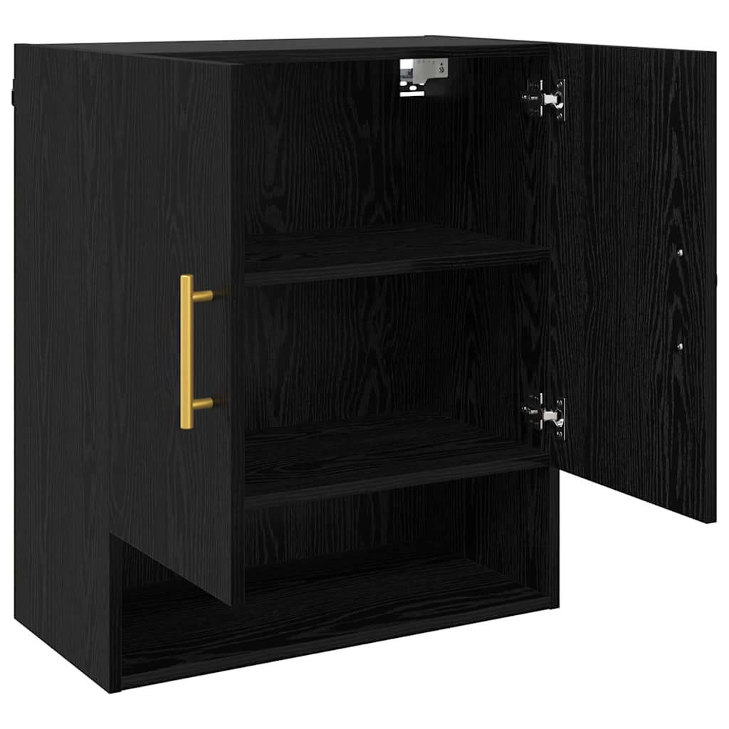 Vægskab 60 x 31 x 70 cm Konstrueret træ Sort eg