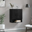 Vægmonteret skab 60 x 31 x 70 cm Konstrueret træ Sort eg