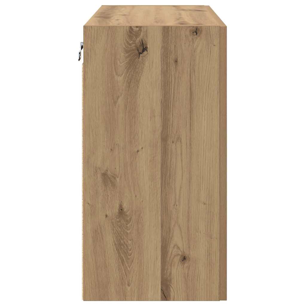 Vægmonteret skab 60 x 31 x 60 cm Konstrueret træ Artisan Egetræ