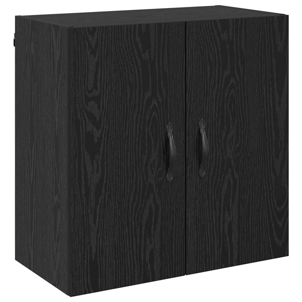 Vægmonteret skab 60 x 31 x 60 cm Konstrueret træ Sort eg