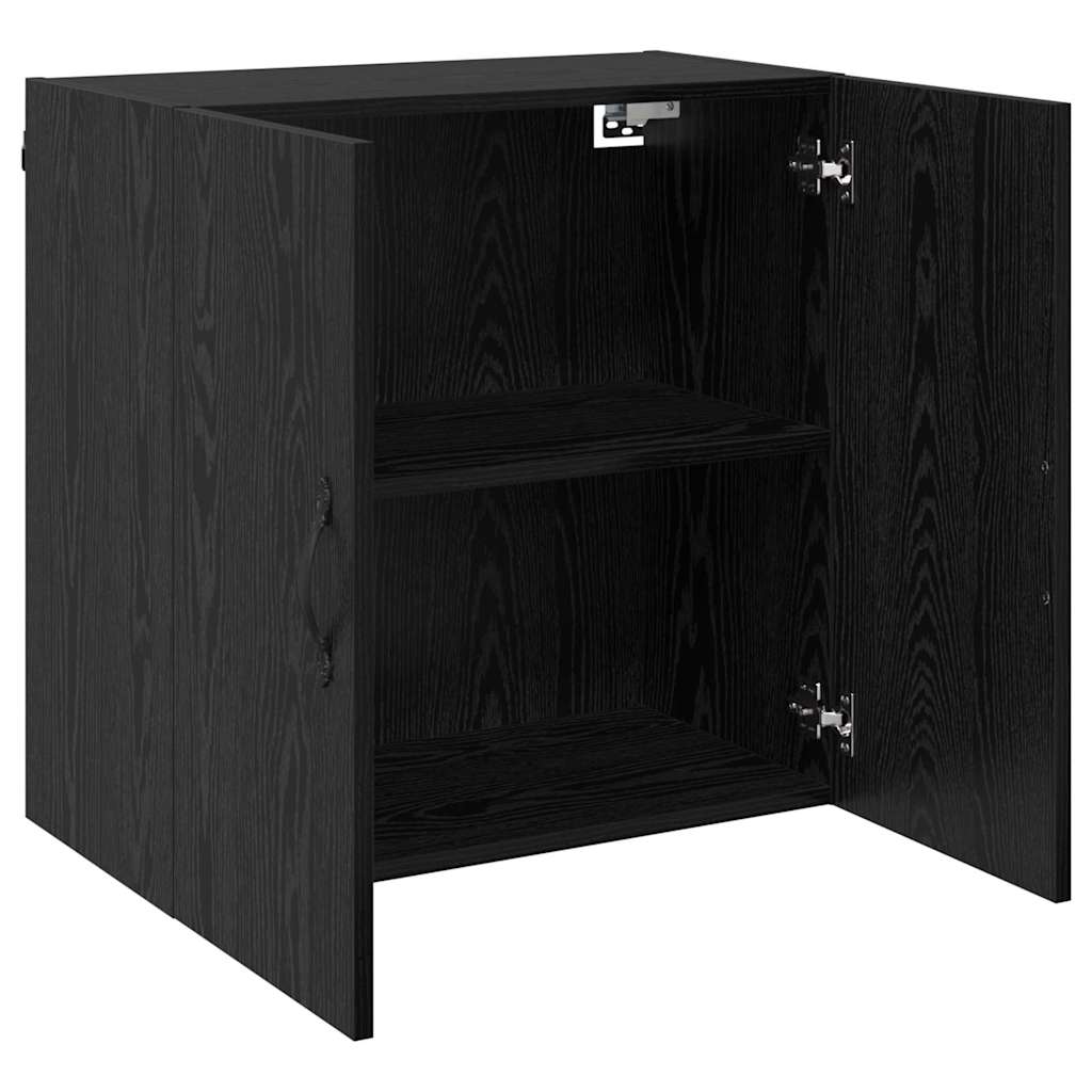 Vægmonteret skab 60 x 31 x 60 cm Konstrueret træ Sort eg