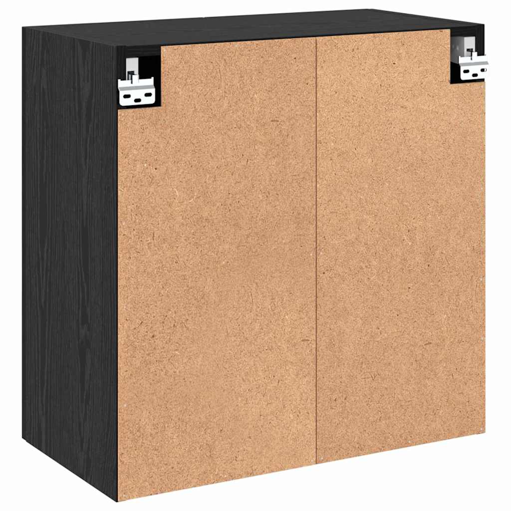 Vægmonteret skab 60 x 31 x 60 cm Konstrueret træ Sort eg