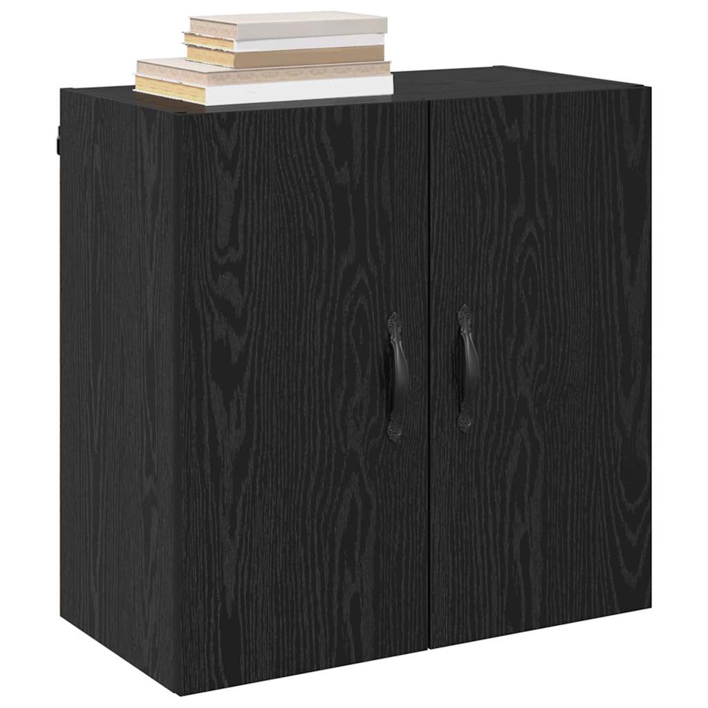 Vægmonteret skab 60 x 31 x 60 cm Konstrueret træ Sort eg