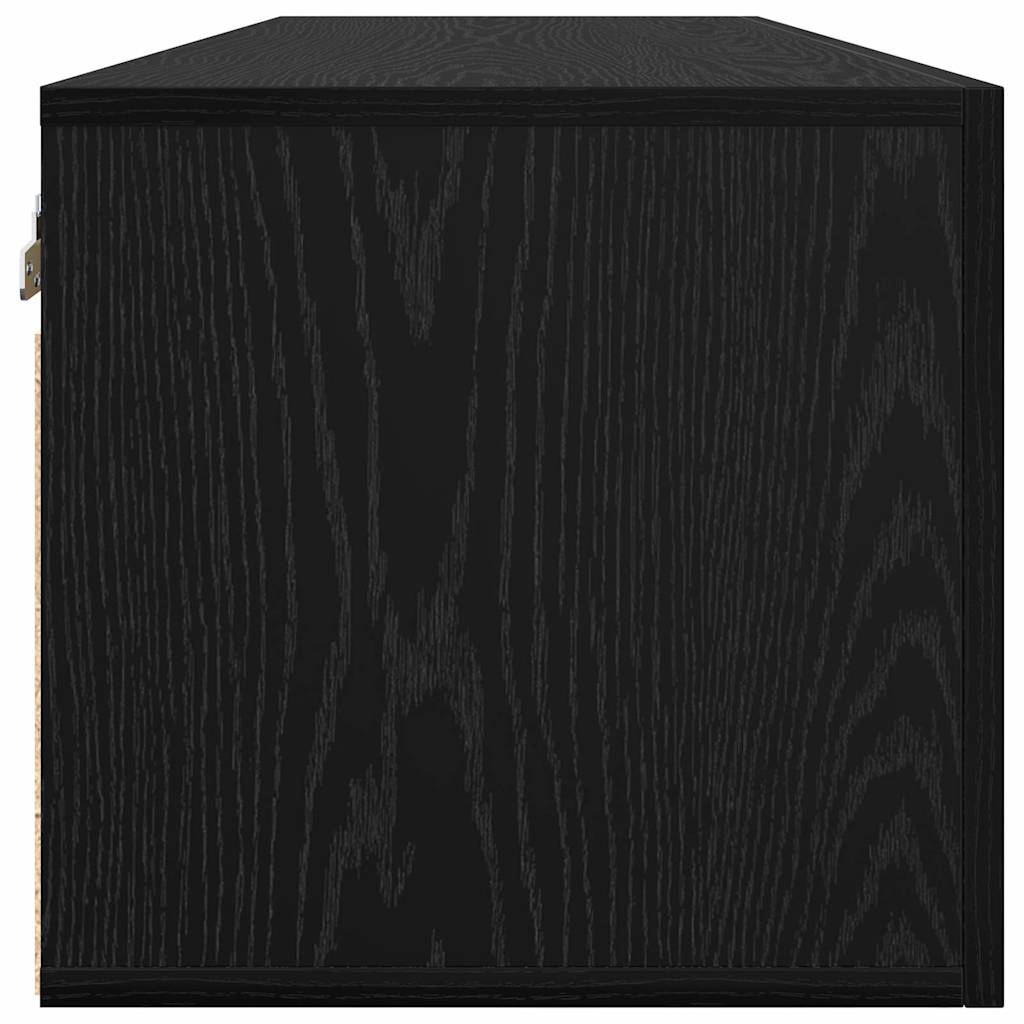 Vægskab 80 x 36.5 x 35 cm Konstrueret træ Sort eg