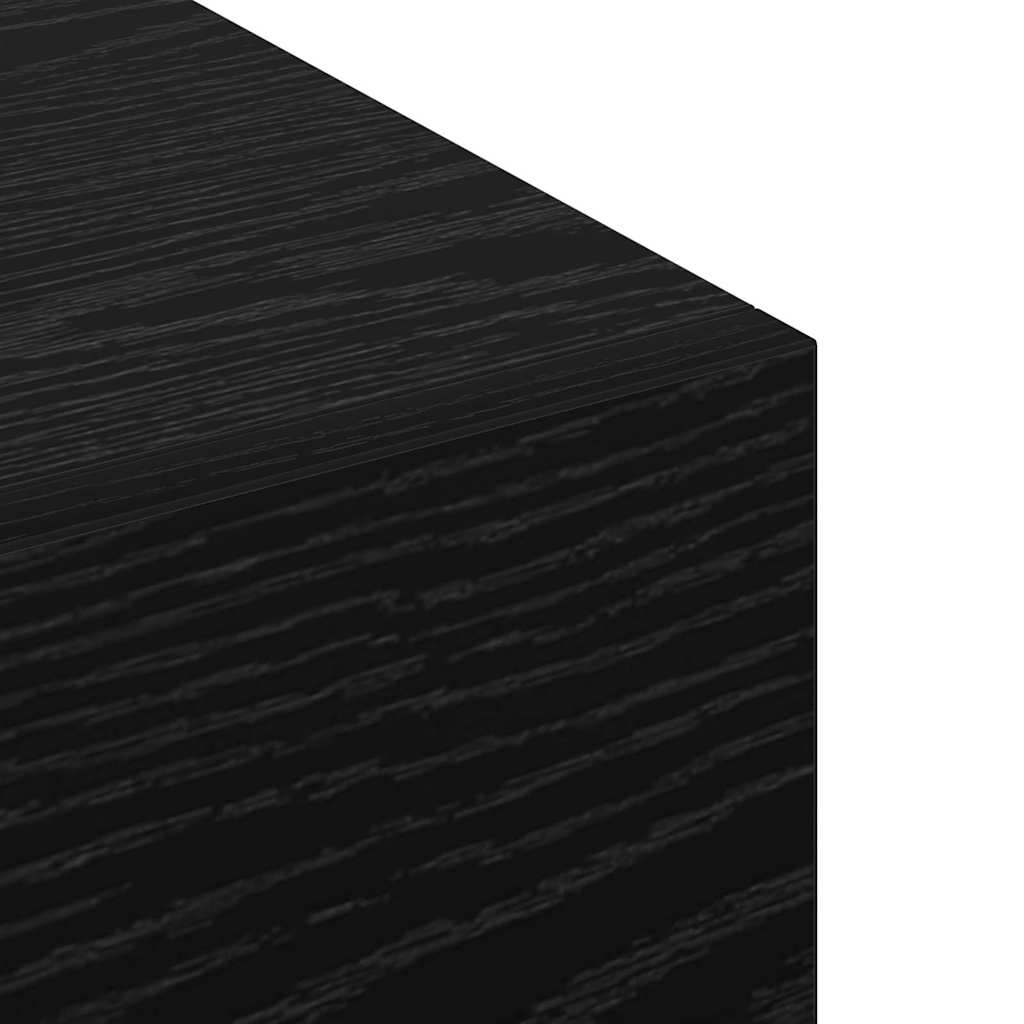 Vægmonteret skab 100 x 36,5 x 35 cm Konstrueret træ Sort eg