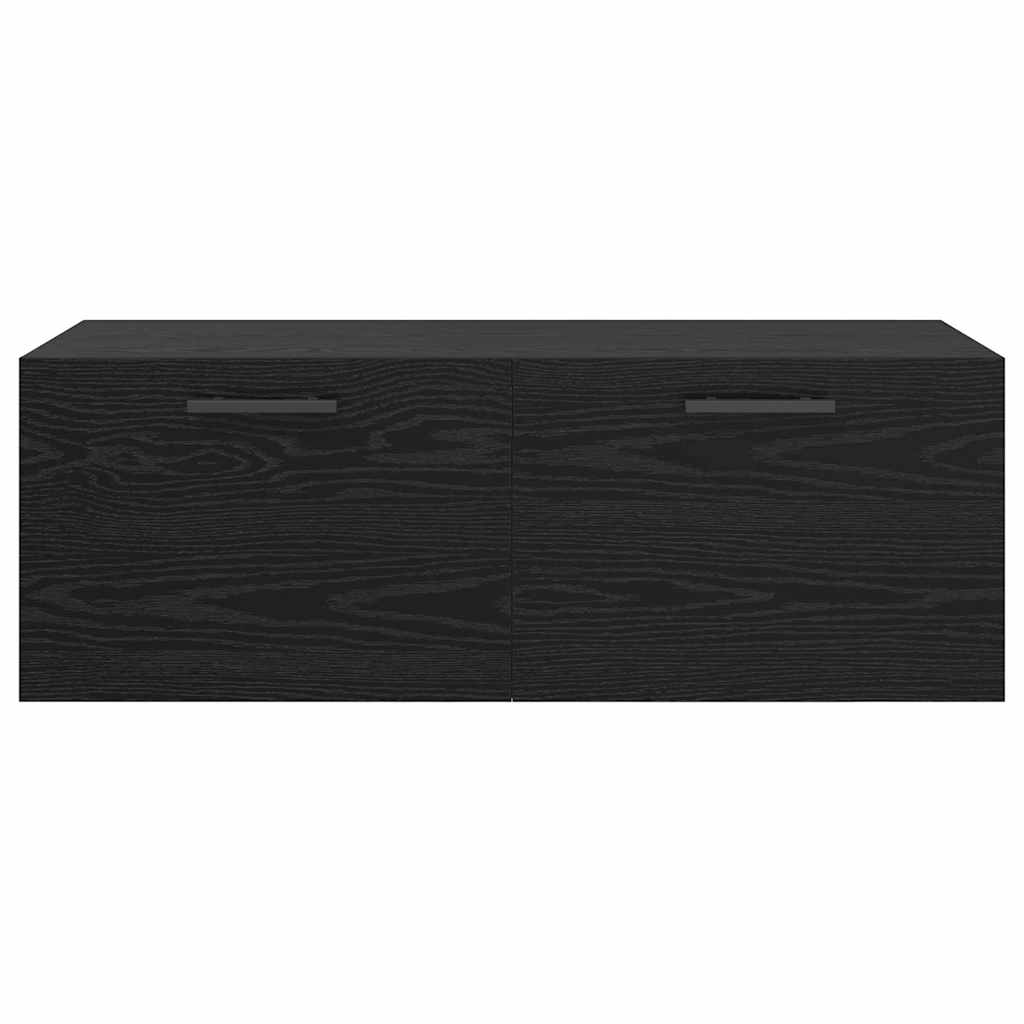 Vægskab 100 x 36.5 x 35 cm Konstrueret træ Sort eg