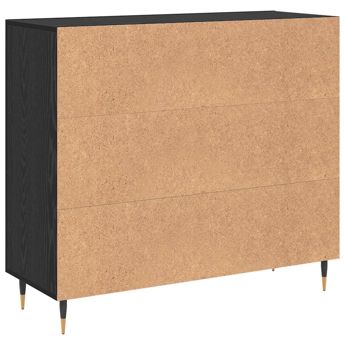 Sideboard Sort eg 90 x 34 x 80 cm Konstrueret træ