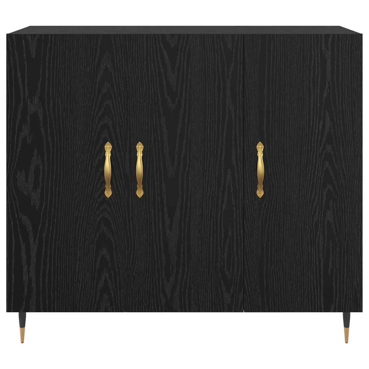 Sideboard Sort eg 90 x 34 x 80 cm Konstrueret træ