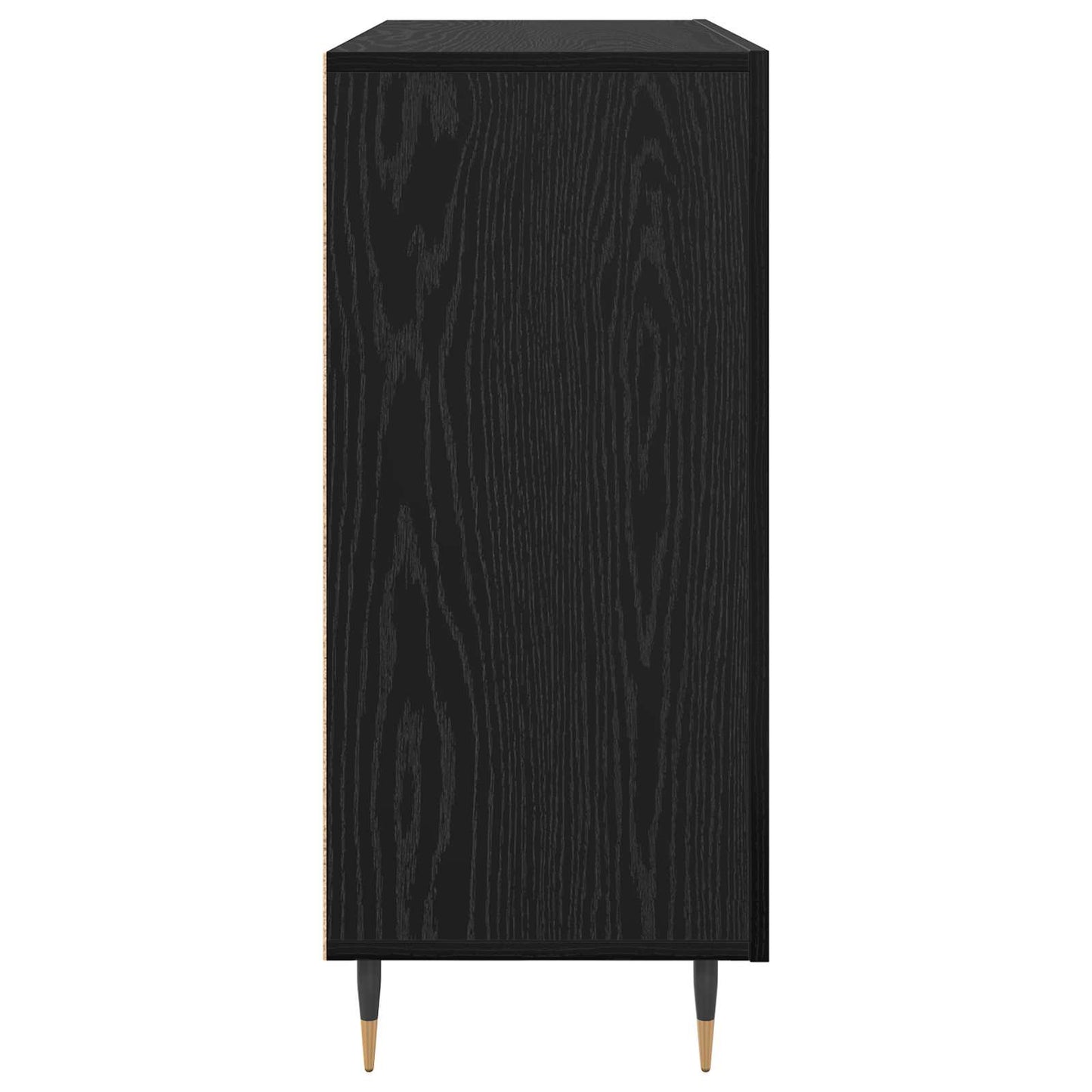 Sideboard Sort eg 90 x 34 x 80 cm Konstrueret træ