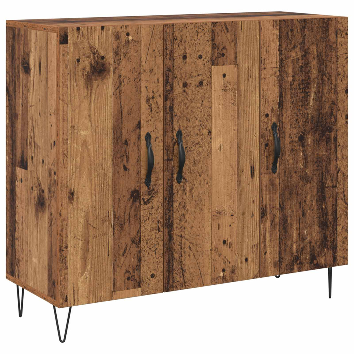 Sideboard Gammelt træ 90 x 32,5 x 80 cm Konstrueret træ