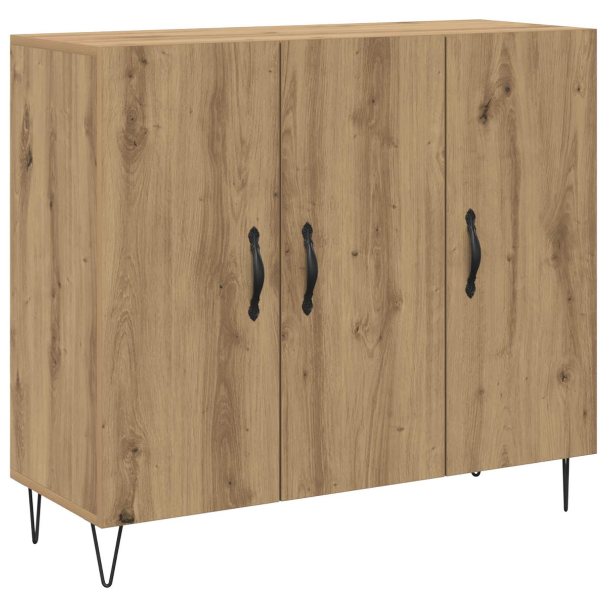 Sideboard Artisan Egetræ 90 x 32,5 x 80 cm Konstrueret træ