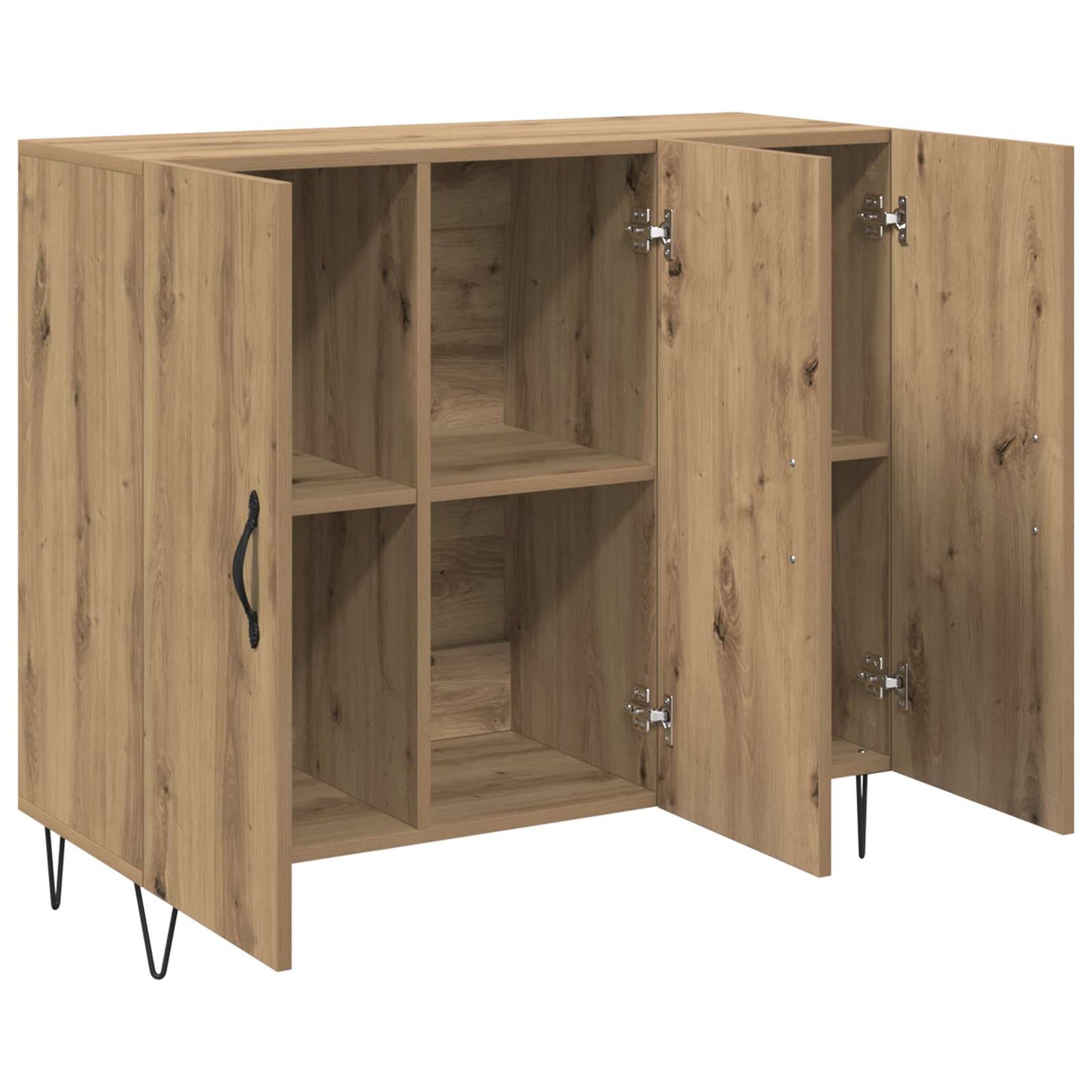 Sideboard Artisan Egetræ 90 x 32,5 x 80 cm Konstrueret træ