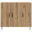 Sideboard Artisan Egetræ 90 x 32,5 x 80 cm Konstrueret træ