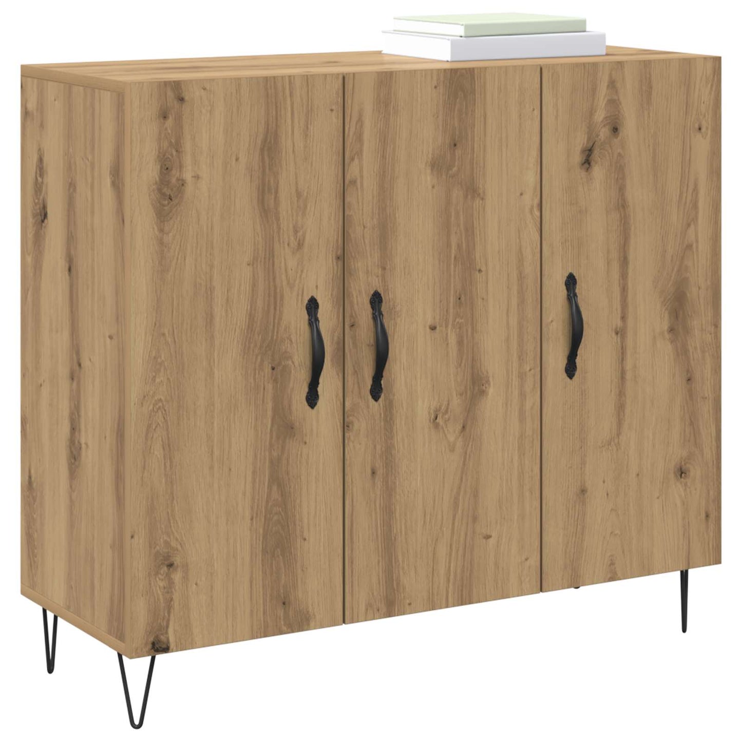 Sideboard Artisan Egetræ 90 x 32,5 x 80 cm Konstrueret træ