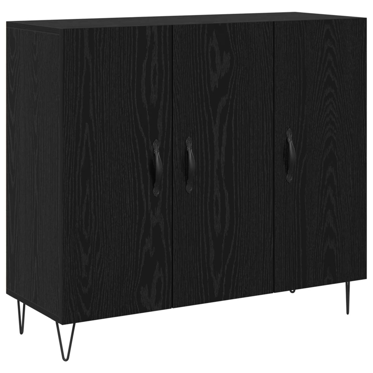 Sideboard Sort eg 90 x 32,5 x 80 cm Konstrueret træ