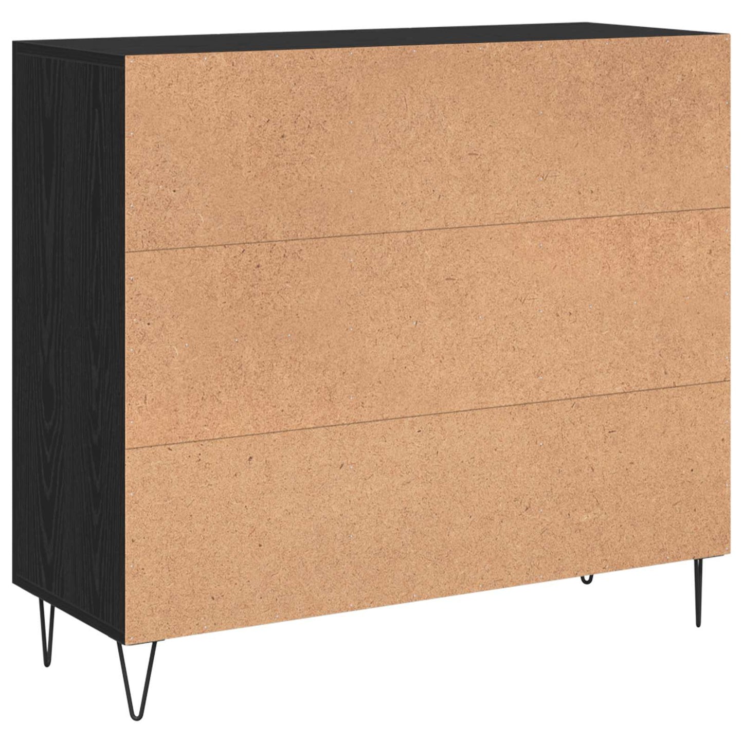 Sideboard Sort eg 90 x 32,5 x 80 cm Konstrueret træ