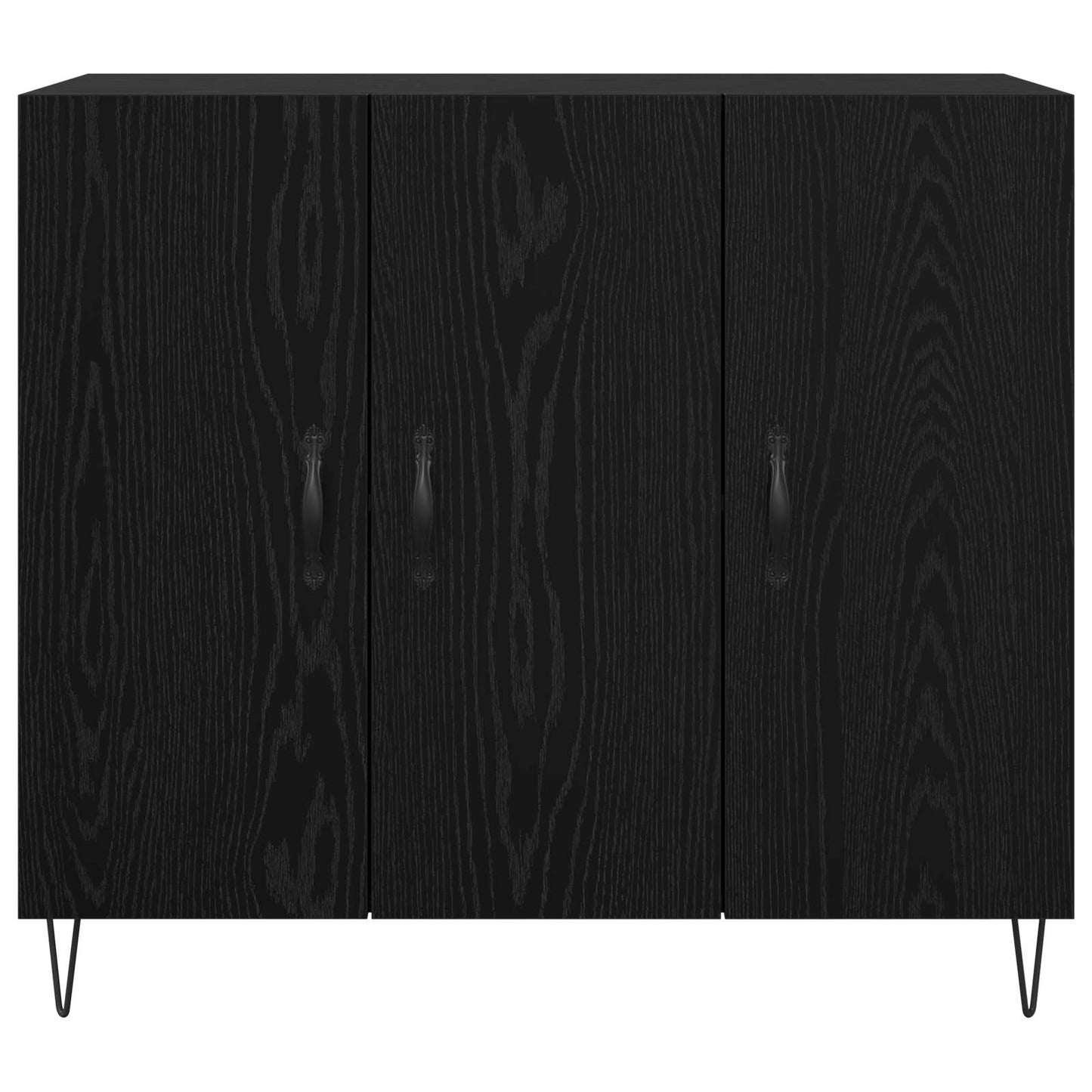 Sideboard Sort eg 90 x 32,5 x 80 cm Konstrueret træ