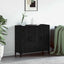 Sideboard Sort eg 90 x 34 x 80 cm Konstrueret træ