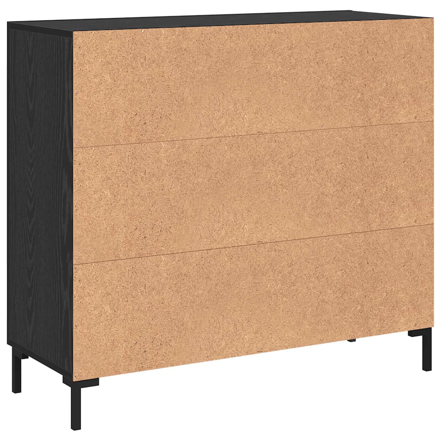 Sideboard Sort eg 90 x 34 x 80 cm Konstrueret træ