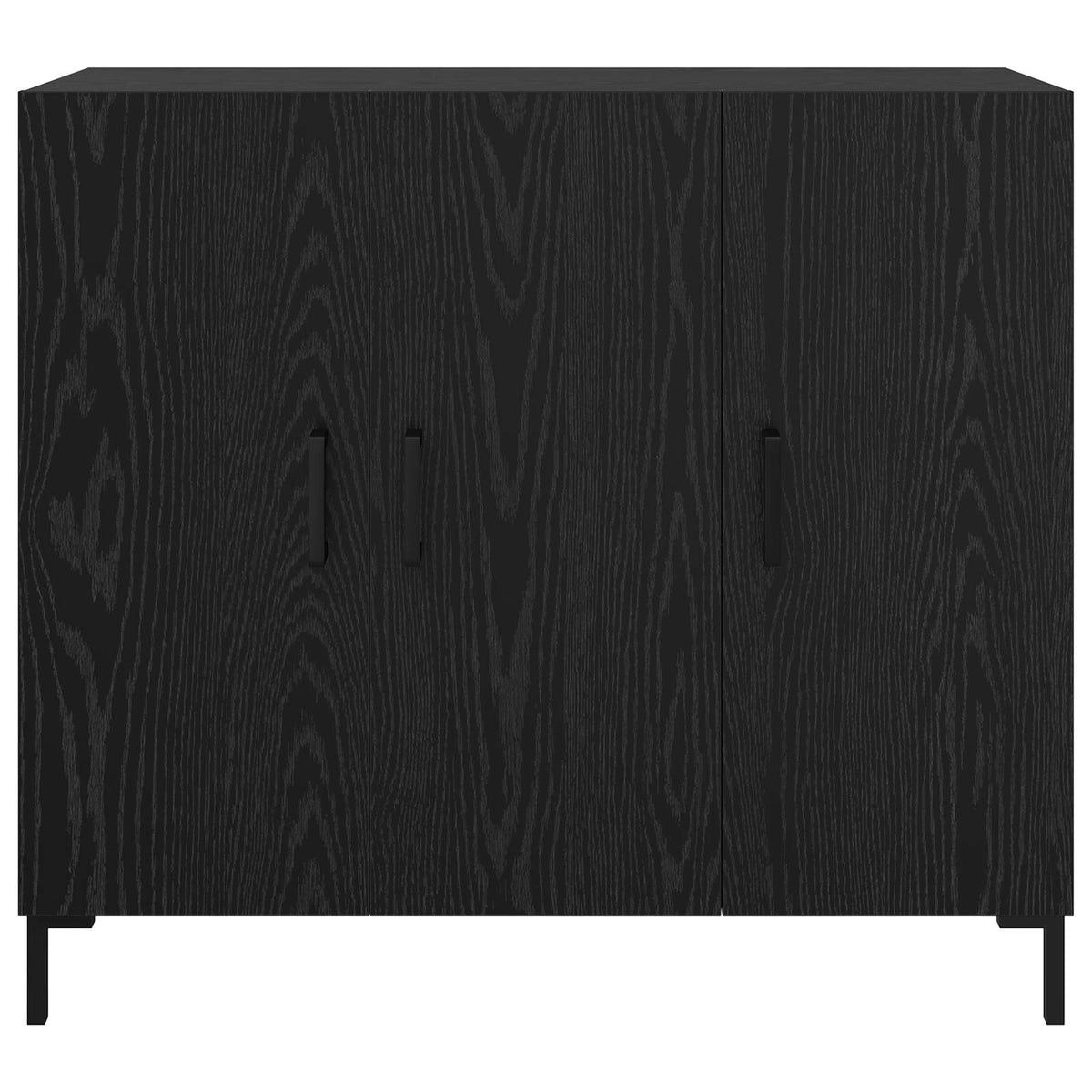 Sideboard Sort eg 90 x 34 x 80 cm Konstrueret træ