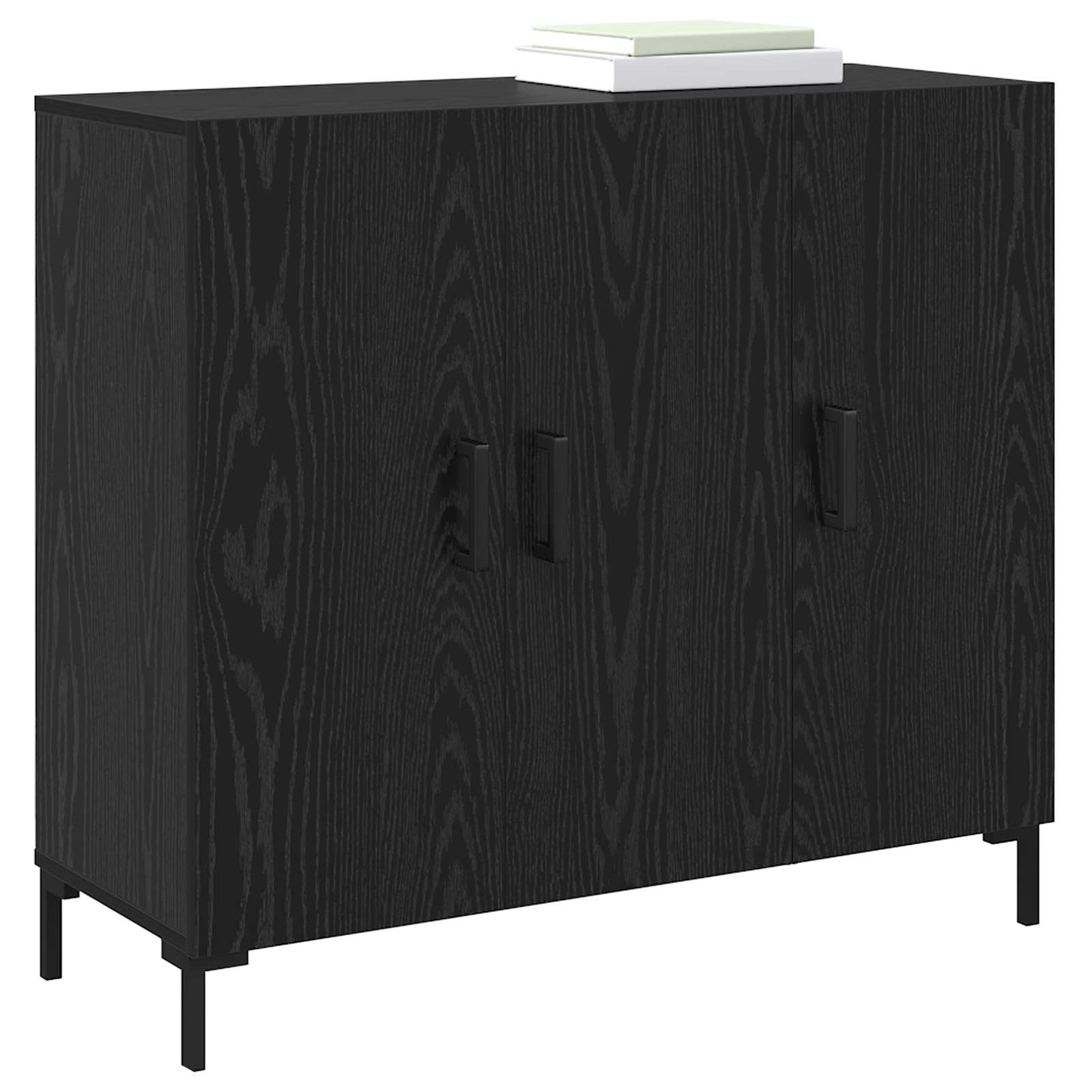 Sideboard Sort eg 90 x 34 x 80 cm Konstrueret træ