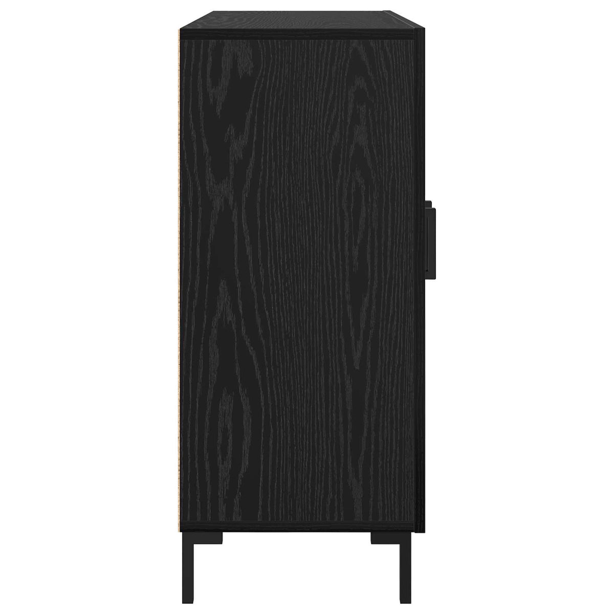 Sideboard Sort eg 90 x 34 x 80 cm Konstrueret træ