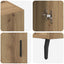 Sideboard Artisan Egetræ 90 x 34 x 80 cm Konstrueret træ