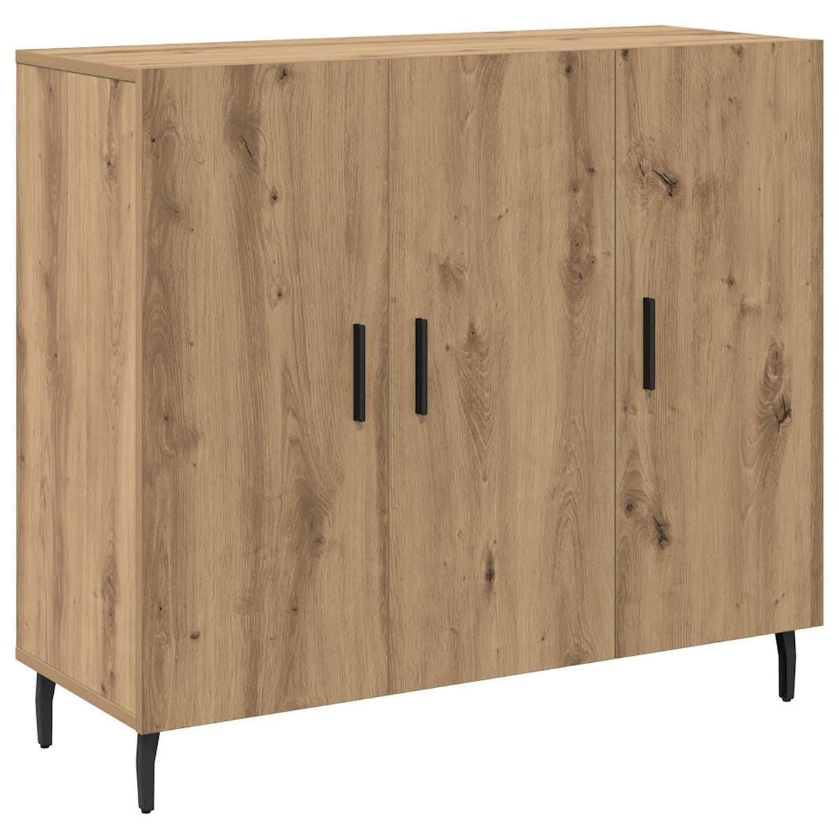 Sideboard Artisan Egetræ 90 x 34 x 80 cm Konstrueret træ