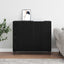 Sideboard Sort eg 90 x 34 x 80 cm Konstrueret træ