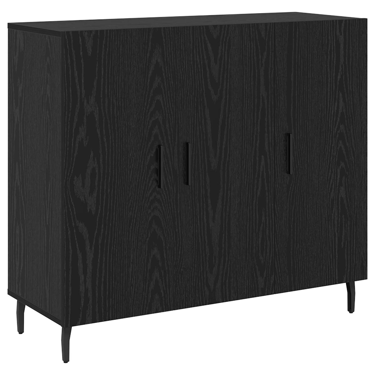 Sideboard Sort eg 90 x 34 x 80 cm Konstrueret træ