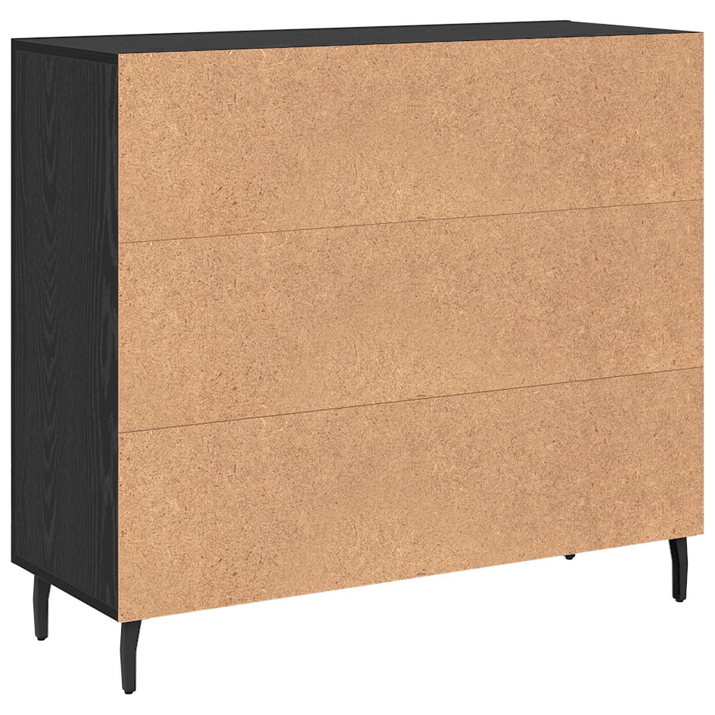 Sideboard Sort eg 90 x 34 x 80 cm Konstrueret træ