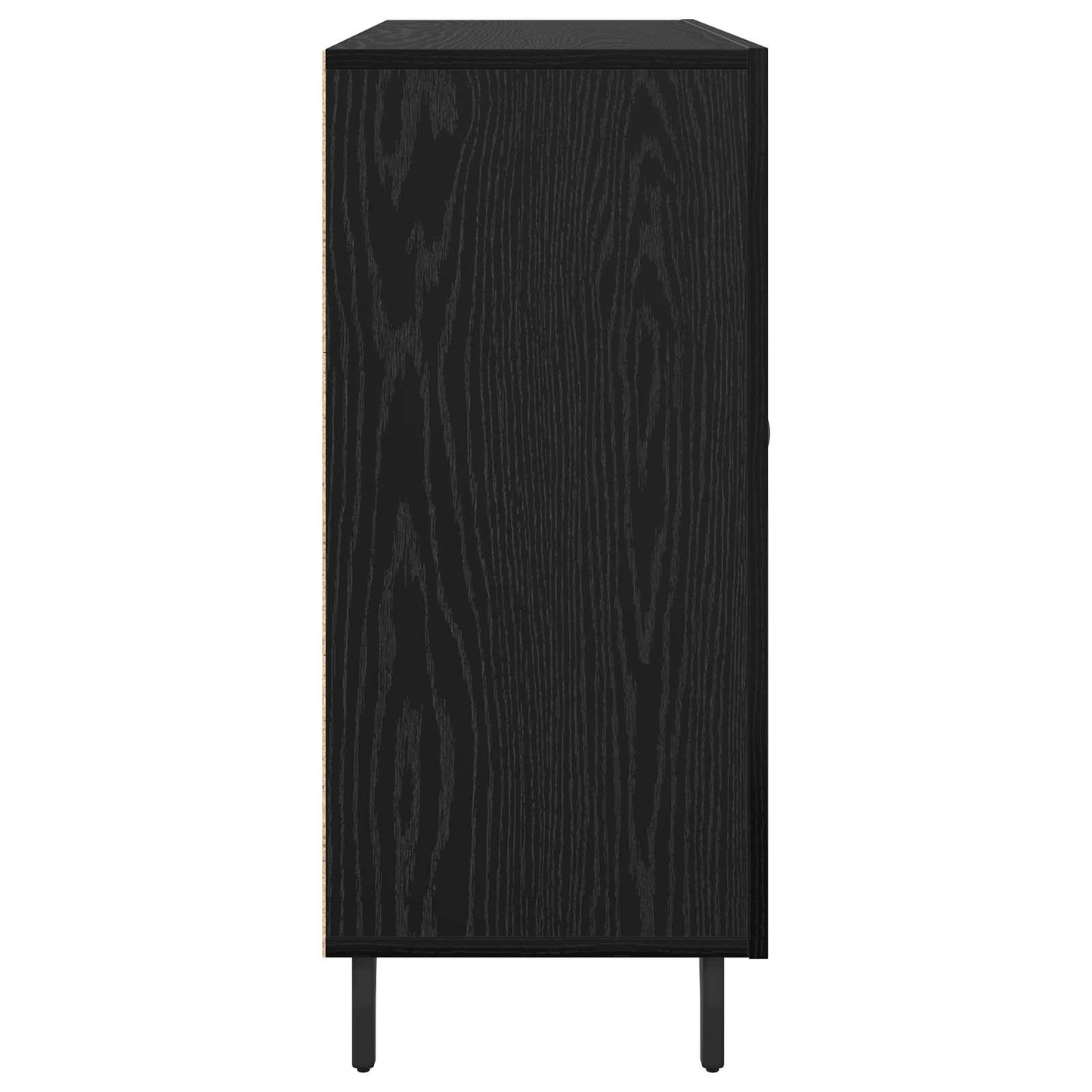 Sideboard Sort eg 90 x 34 x 80 cm Konstrueret træ