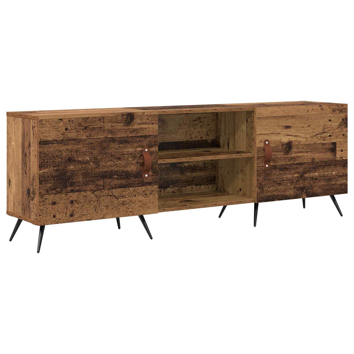 TV-skab 150 x 30 x 50 cm Gammelt træ Konstrueret træ