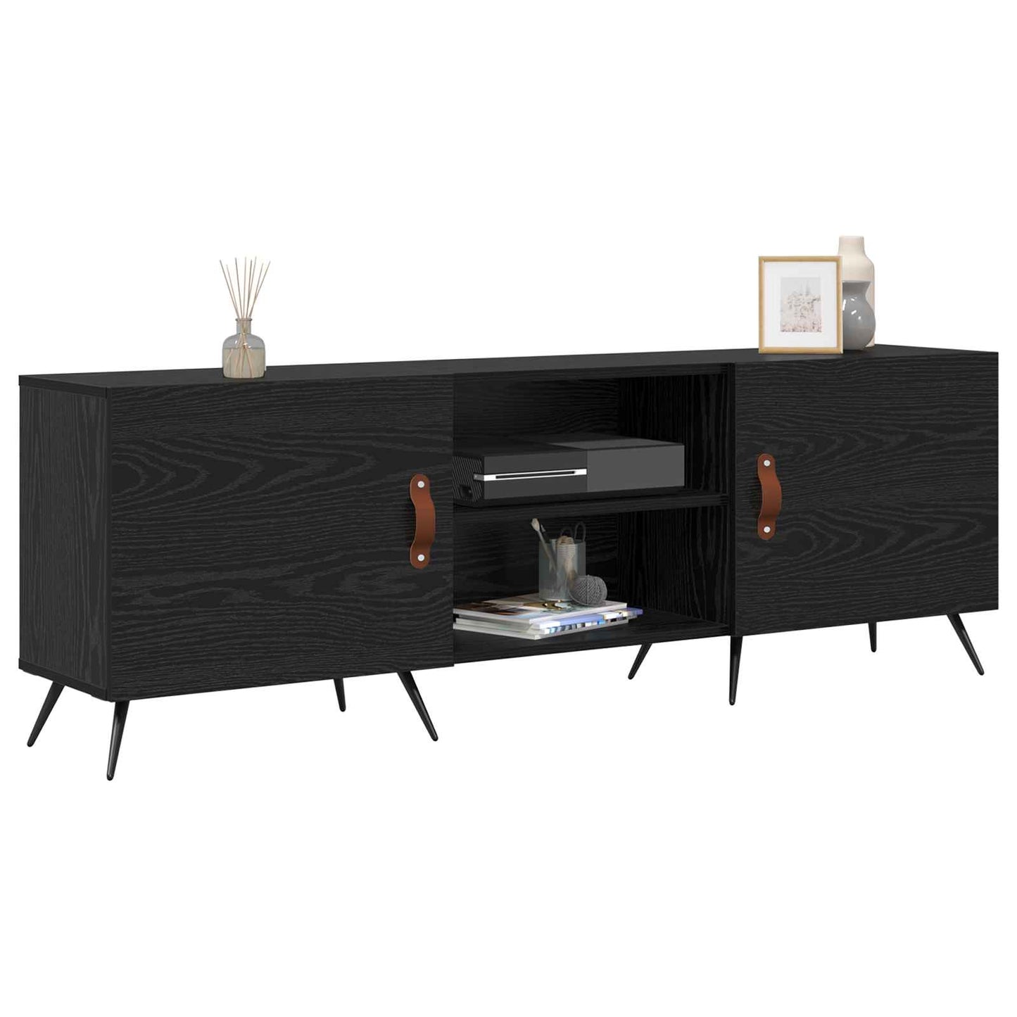 TV-skab 150 x 30 x 50 cm Sort eg Konstrueret træ