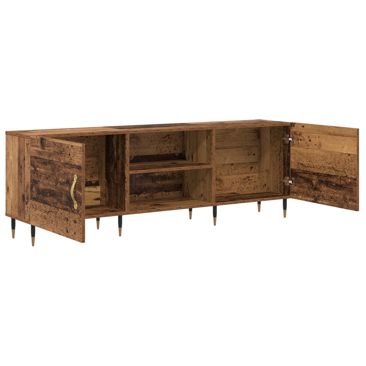 TV-skab 150 x 30 x 50 cm Gammelt træ Konstrueret træ