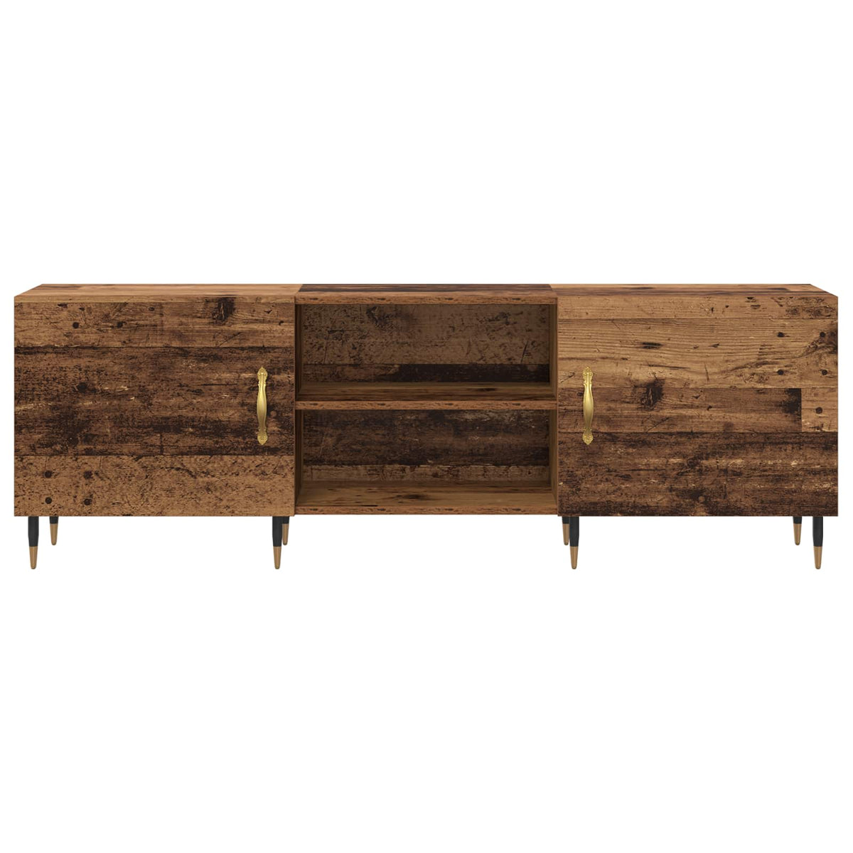 TV-skab 150 x 30 x 50 cm Gammelt træ Konstrueret træ
