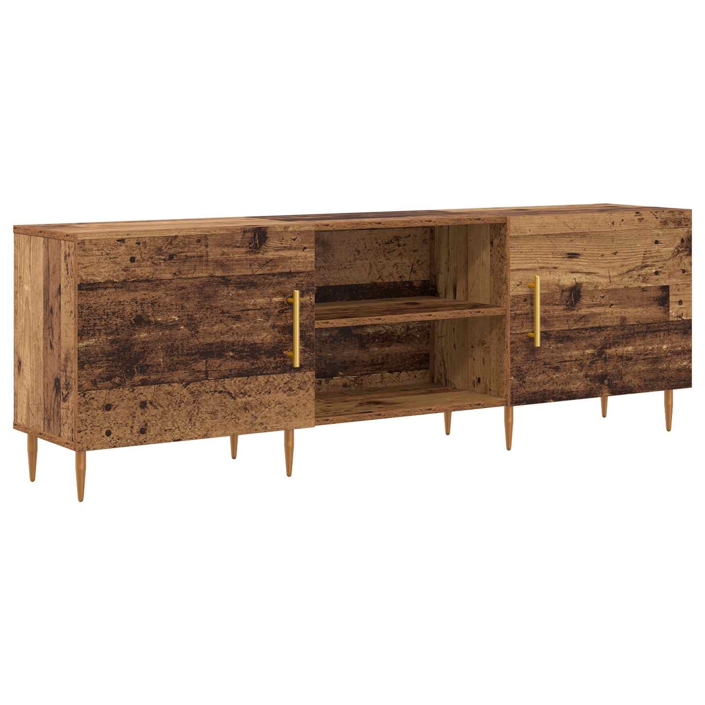 TV-skab 150 x 30 x 50 cm Gammelt træ Konstrueret træ