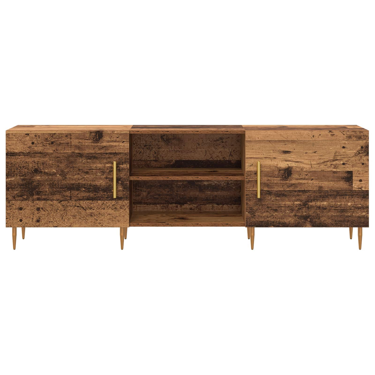 TV-skab 150 x 30 x 50 cm Gammelt træ Konstrueret træ