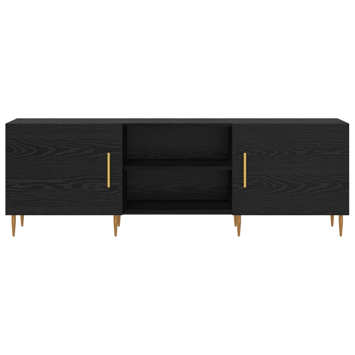 TV-skab 150 x 30 x 50 cm Sort eg Konstrueret træ