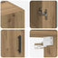 Sideboard Artisan Egetræ 69,5 x 34 x 90 cm Konstrueret træ