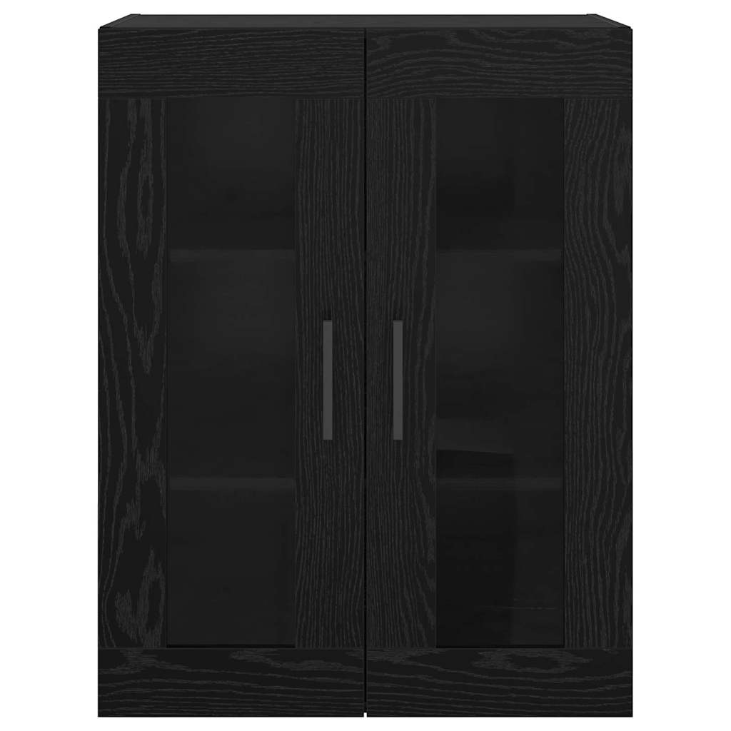 Vægskab Sort eg 69.5 x 34 x 90 cm Konstrueret træ