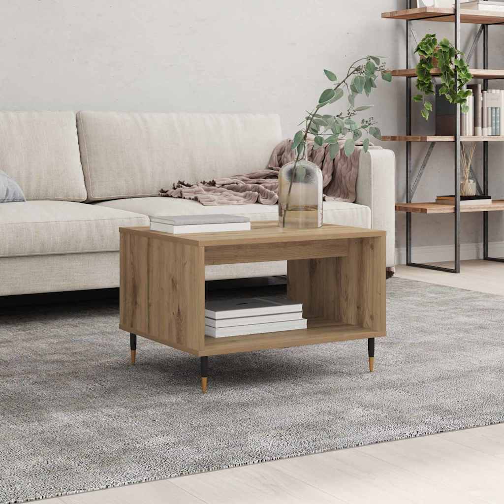 Sofabord artisan eg 60 x 50 x 40 cm Konstrueret træ