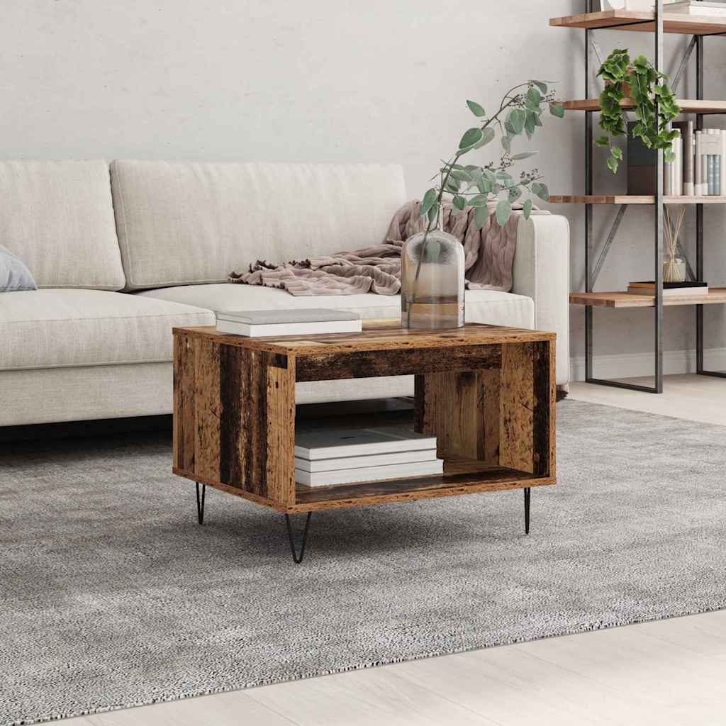 Sofabord Gammelt træ 60 x 50 x 40 cm Konstrueret træ