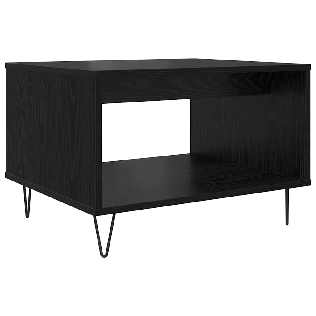 Sofabord Sort eg 60 x 50 x 40 cm Konstrueret træ