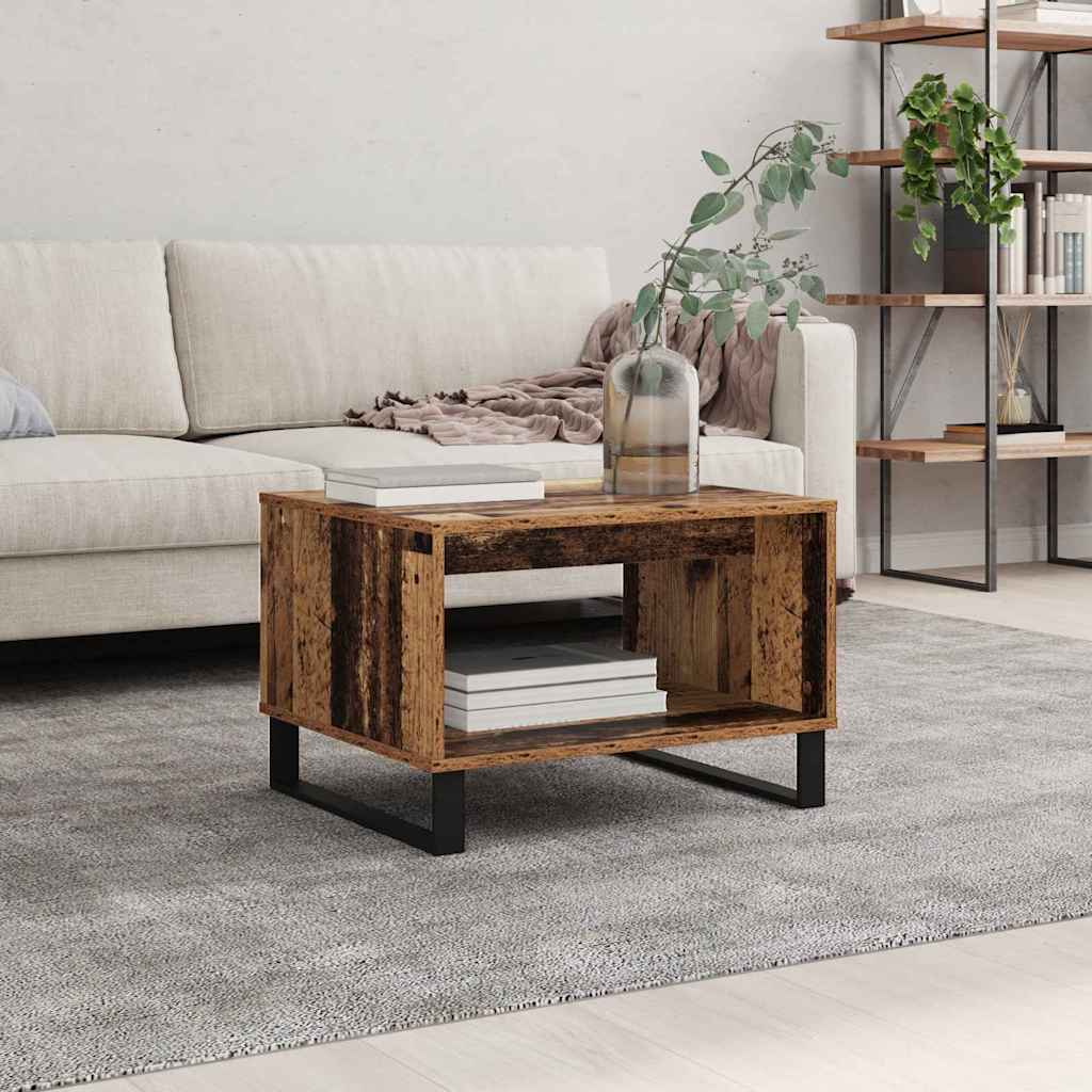 Sofabord Gammelt træ 60 x 50 x 40 cm Konstrueret træ
