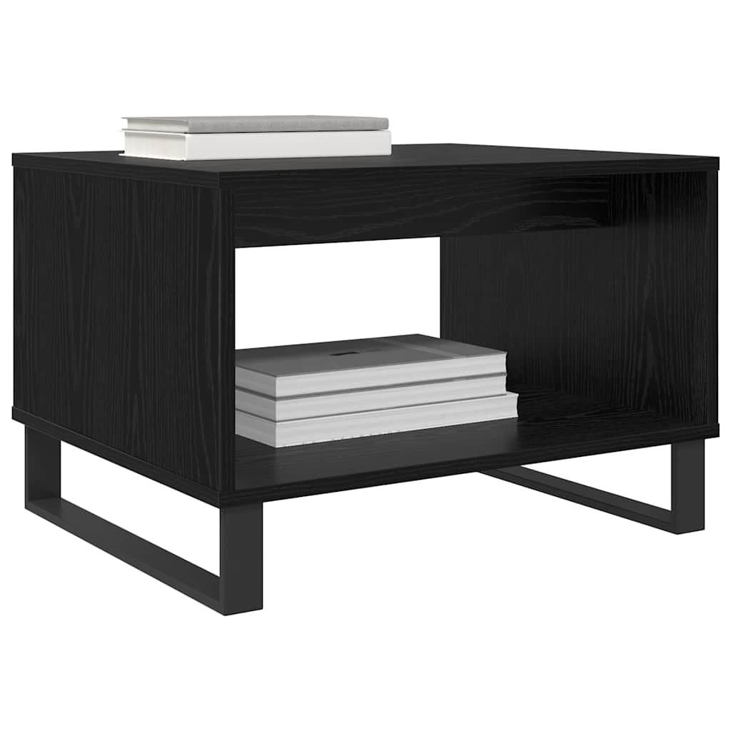 Sofabord Sort eg 60 x 50 x 40 cm Konstrueret træ